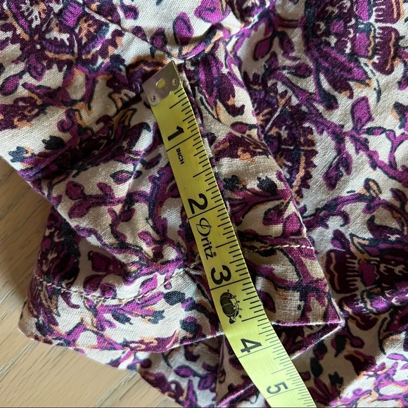 LOFT Floral Linen | Cotton Shorts Size 2 - Picture 5 of 8